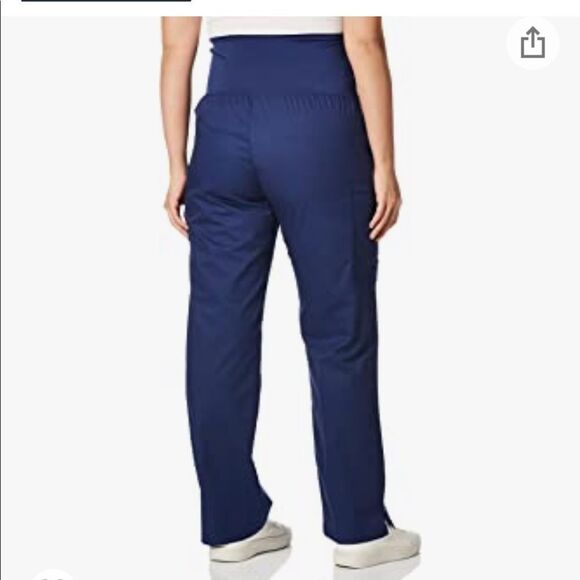 NWT! WonderWink Women's Wonderwork Maternity Pant 2XL Navy - Picture 3 of 10